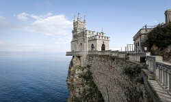 Paysage de Crimée, péninsule annexée par la Russie en 2014